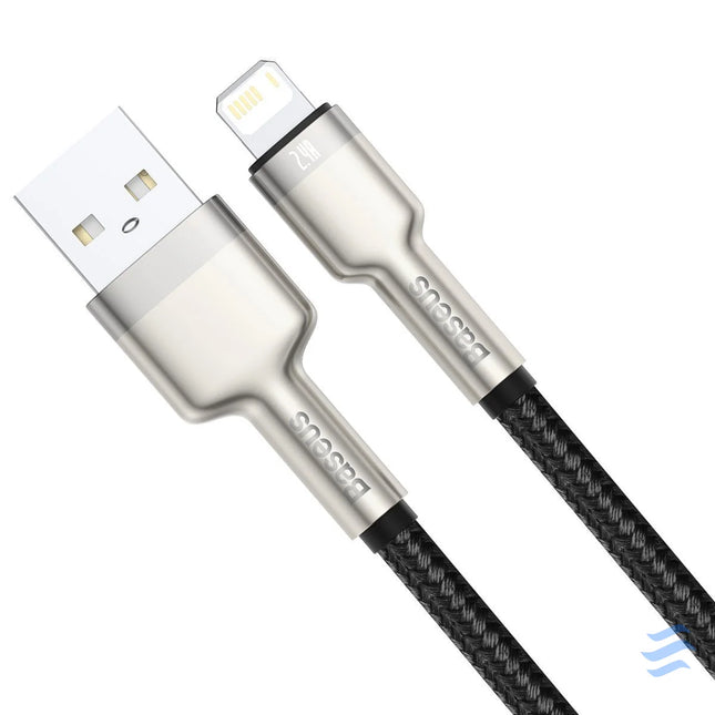 USB cable for Lightning Baseus Cafule 2.4A 2m (black) USB to Lightning