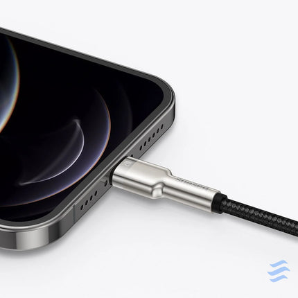 USB cable for Lightning Baseus Cafule 2.4A 2m (black) USB to Lightning