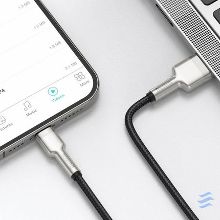 USB cable for Lightning Baseus Cafule 2.4A 2m (black) USB to Lightning