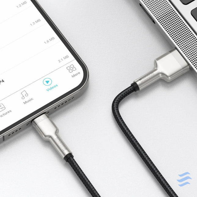 USB cable for Lightning Baseus Cafule 2.4A 2m (black) USB to Lightning