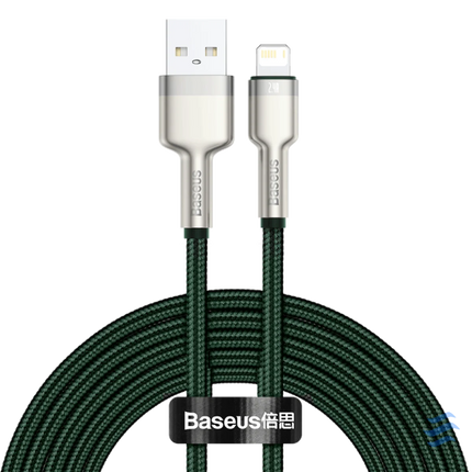 USB cable for Lightning Baseus Cafule 2.4A 2m (green) USB to Lightning