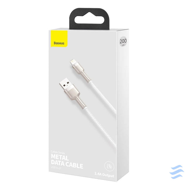 USB cable for Lightning Baseus Cafule 2.4A 2m (white) USB to Lightning