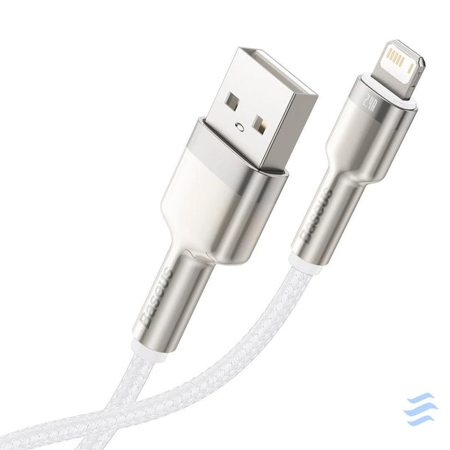 USB cable for Lightning Baseus Cafule 2.4A 2m (white) USB to Lightning