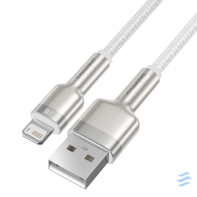 USB cable for Lightning Baseus Cafule 2.4A 2m (white) USB to Lightning