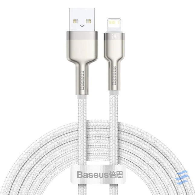 USB cable for Lightning Baseus Cafule 2.4A 2m (white) USB to Lightning