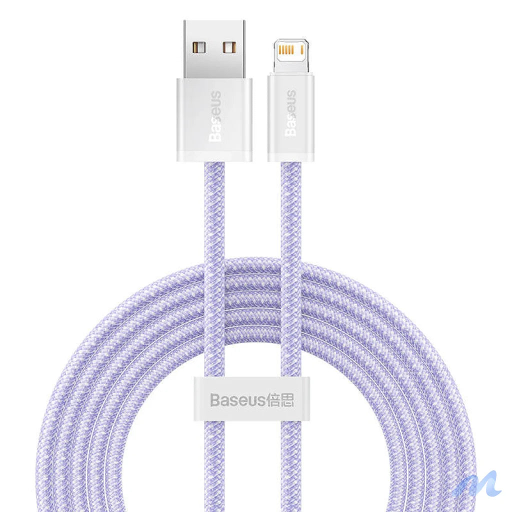 USB cable for Lightning Baseus Dynamic 2 Series, 2.4A, 2m (purple)