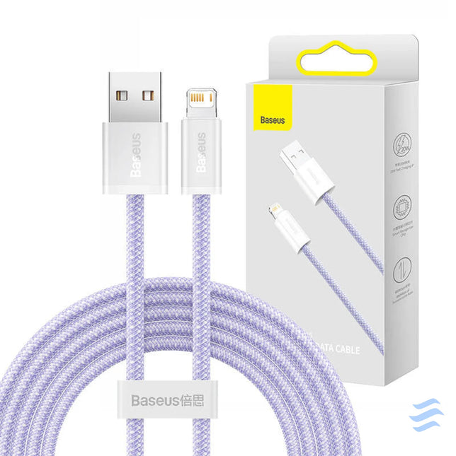USB cable for Lightning Baseus Dynamic 2 Series 2.4A 2m (purple) USB to Lightning