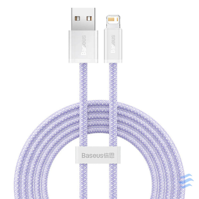 USB cable for Lightning Baseus Dynamic 2 Series 2.4A 2m (purple) USB to Lightning