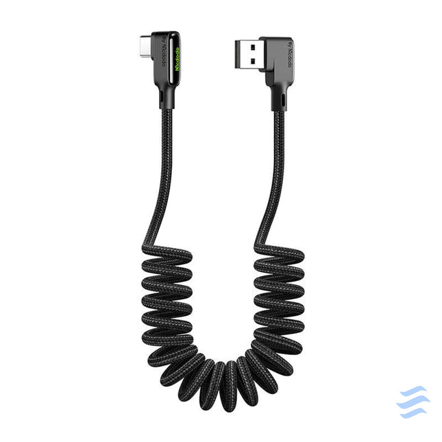 USB to USB C cable Mcdodo CA 7310 angled 1.8m (black) USB to USB C