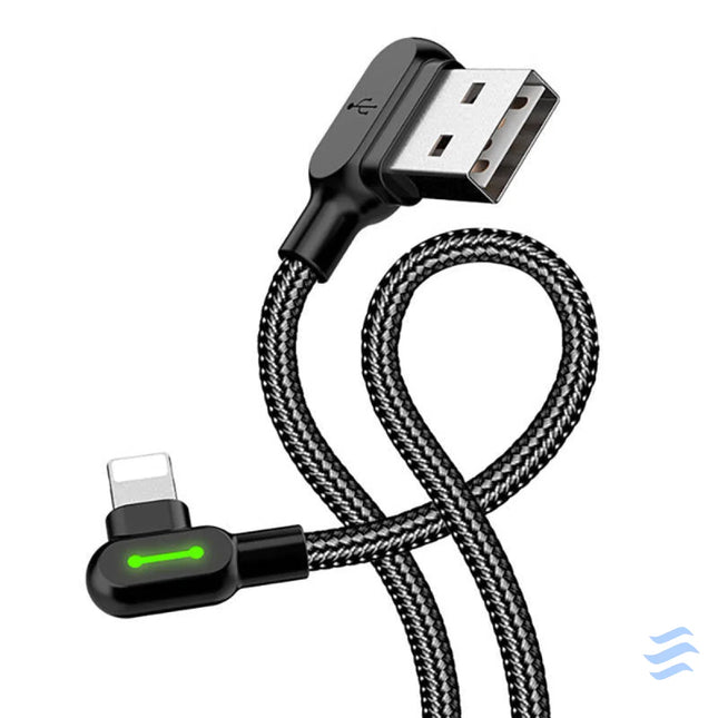USB to Lightning cable Mcdodo CA 4673 angled 1.8m (black) USB to Lightning
