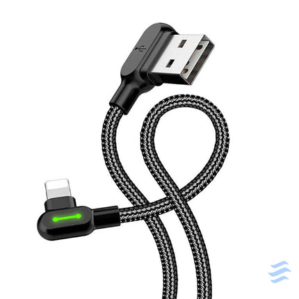 USB to Lightning cable Mcdodo CA 4679 angled 3m (black) USB to Lightning