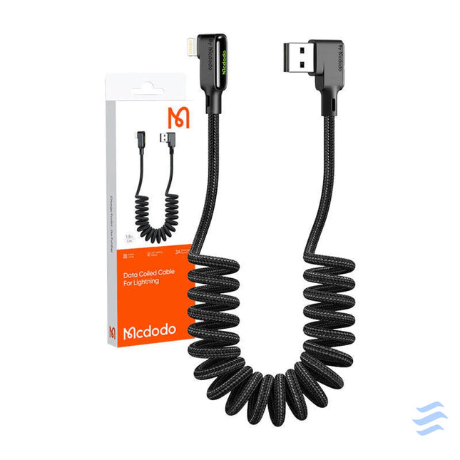 USB to Lightning cable Mcdodo CA 7300 angled 1.8m (black) USB to Lightning