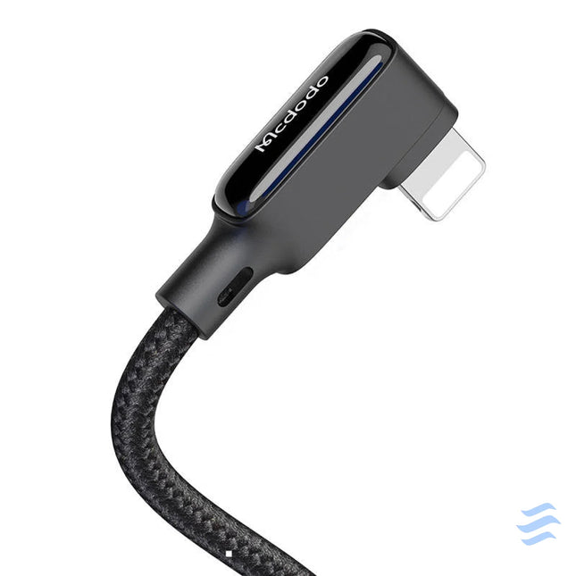USB to Lightning cable Mcdodo CA 7300 angled 1.8m (black) USB to Lightning