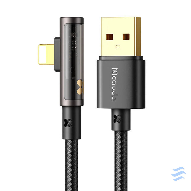 USB to lightning prism 90 degree cable Mcdodo CA 3511 1.8m (black) USB to Lightning