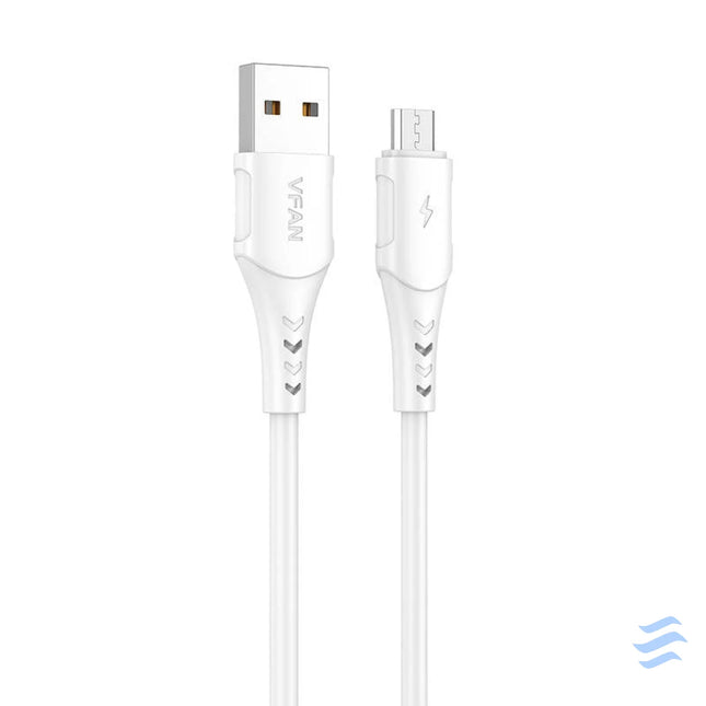 USB to Micro USB cable VFAN Colorful X12 3A 1m (white) USB to Micro USB
