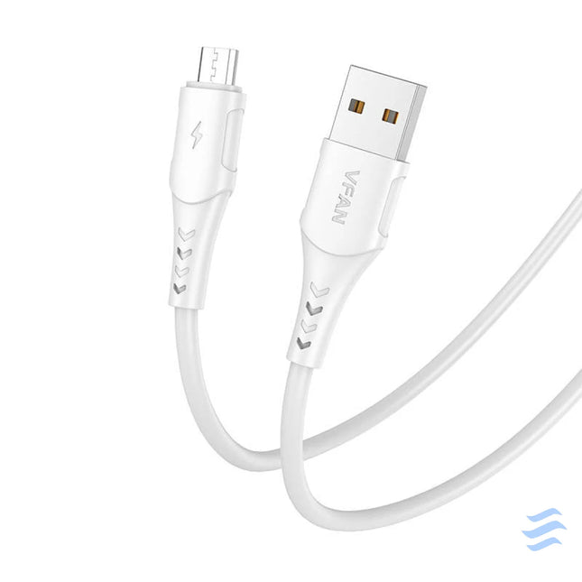 USB to Micro USB cable VFAN Colorful X12 3A 1m (white) USB to Micro USB
