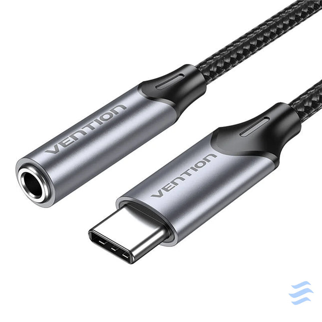 Vention BGMHA USB C male to 3.5mm Jack 0.1M adapter (gray) Audio adapters