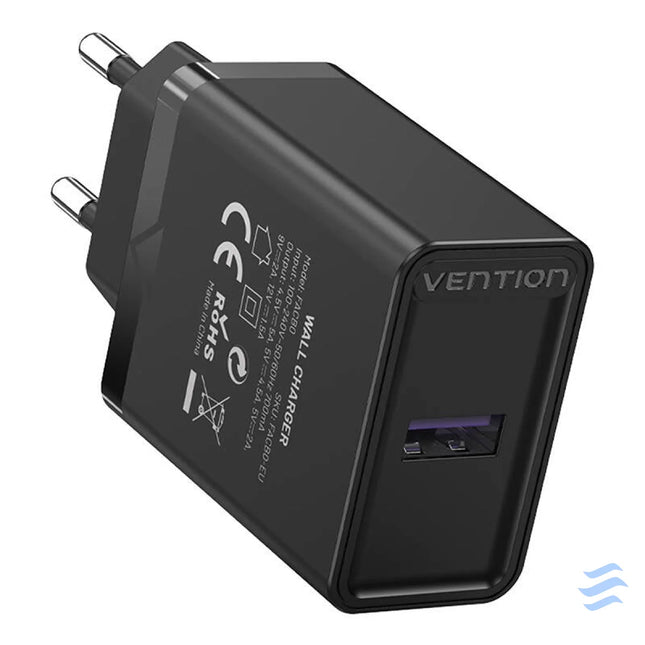 Vention FACB0 EU USB Charger 22.5W (black) mains chargers