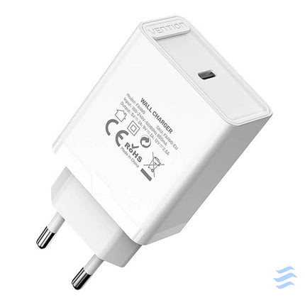Vention FAIW0 EU USB C 30W wall charger (white) mains chargers