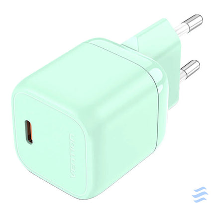 Vention FAKG0 EU USB C GaN 30W power charger (green) mains chargers