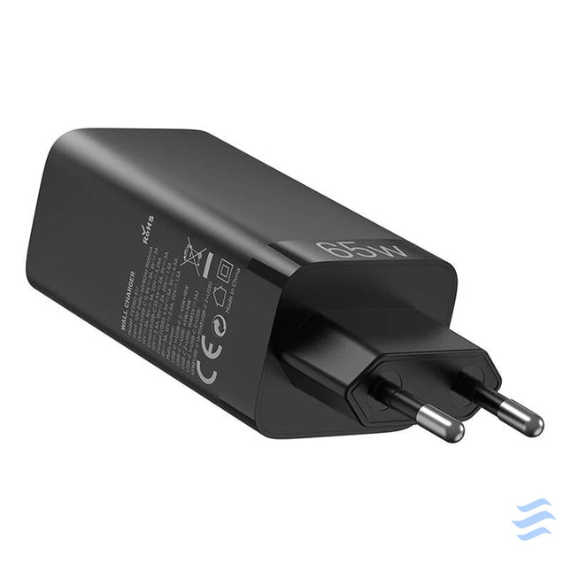 Vention FEDB0 EU 2xUSB C 1xUSB A 65W/30W/30W GaN network charger (black) mains chargers