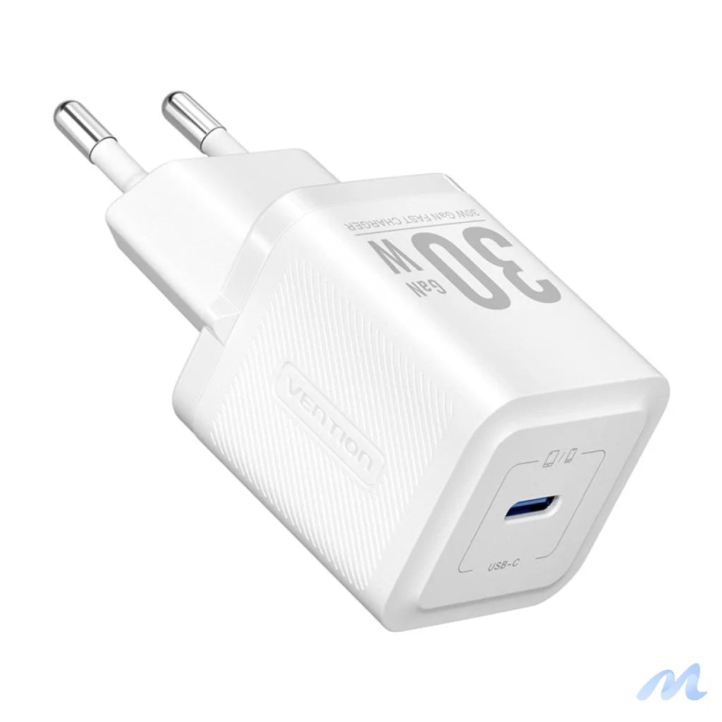 Vention FEZB0-EU USB-C GaN network charger (30W) (white)