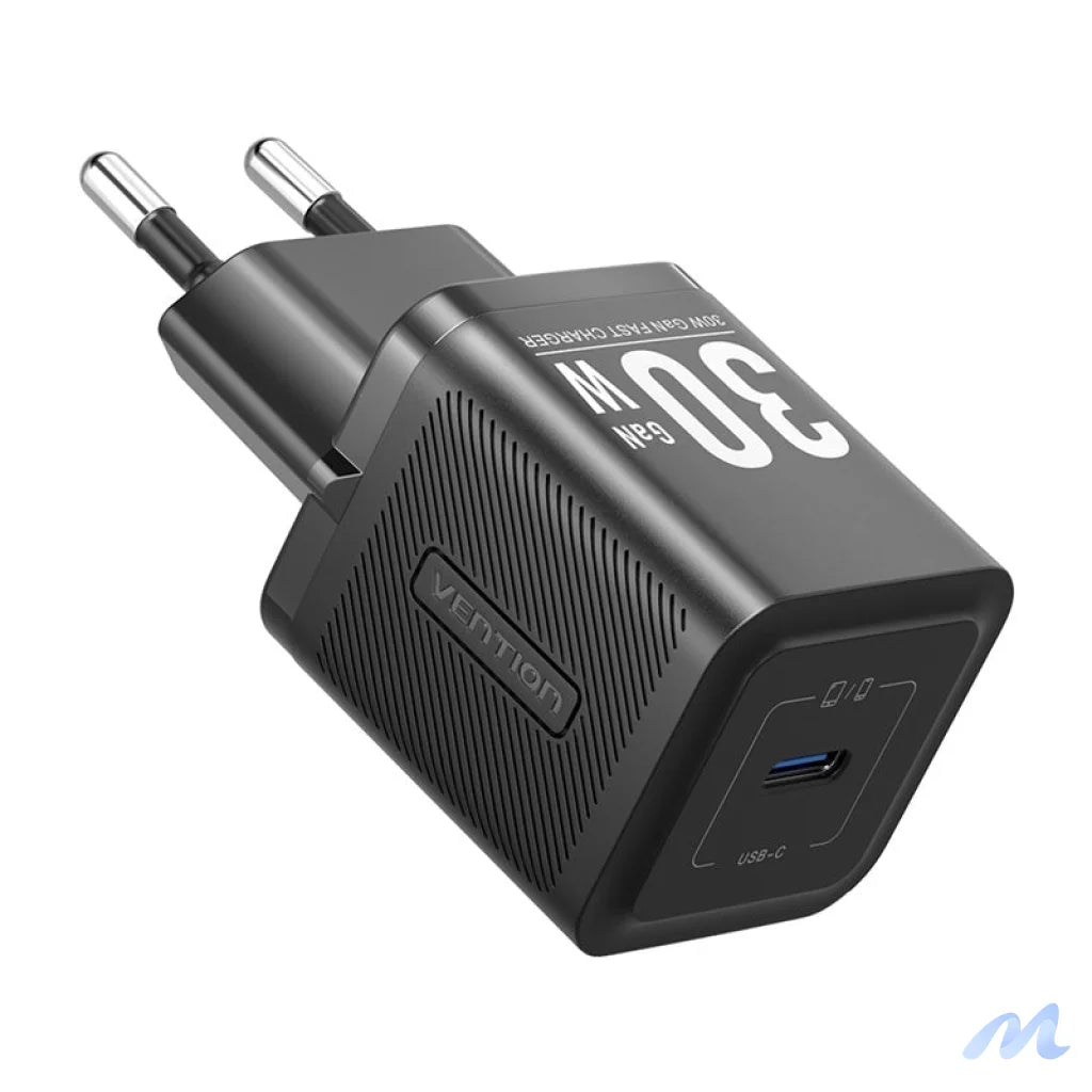 Vention FEZW0-EU USB-C GaN power charger (30W) (black)