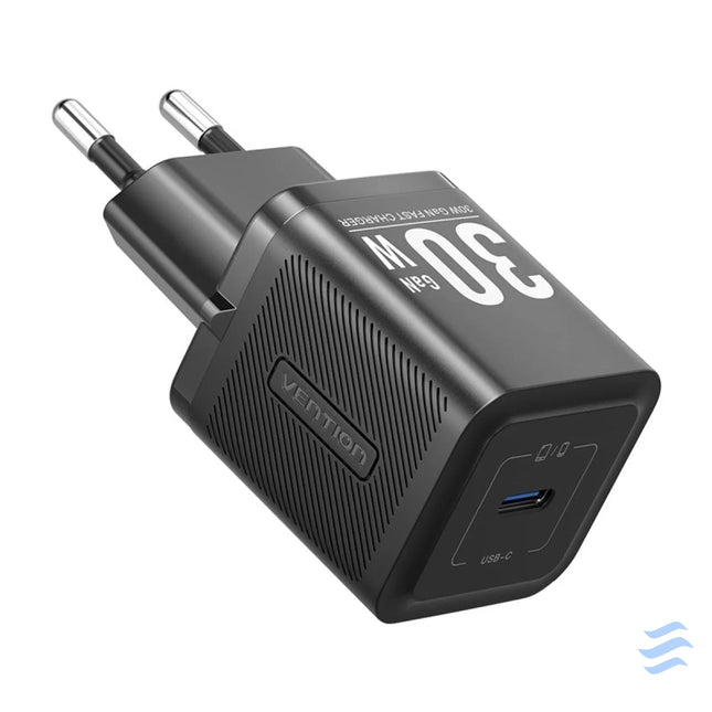Vention FEZW0 EU USB C GaN power charger (30W) (black) mains chargers