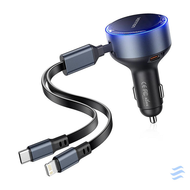Vention FFOB0 USB C car charger + USB C/Lightning 30W cable Car chargers