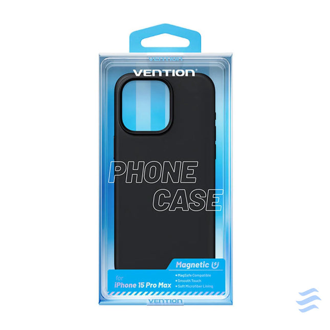 Vention KUFB0 40 Silicone Case for iPhone 15 Pro Max (black) Protective cases for smartphones