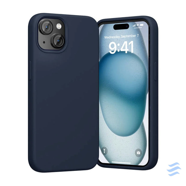 Vention KUFL0 20 Silicone Case for iPhone 15 Plus (blue) Protective cases for smartphones