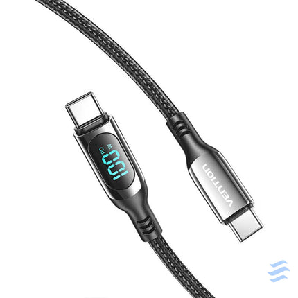 Vention TAYBAV USB 2.0 C C 100 W 5A 1.2M USB cable (black) USB C to USB C
