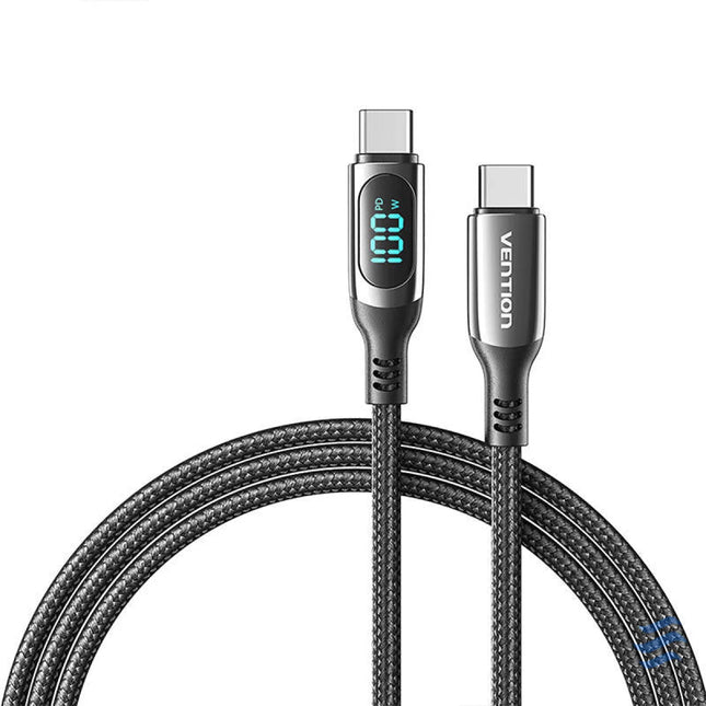 Vention TAYBAV USB 2.0 C C 100 W 5A 1.2M USB cable (black) USB C to USB C