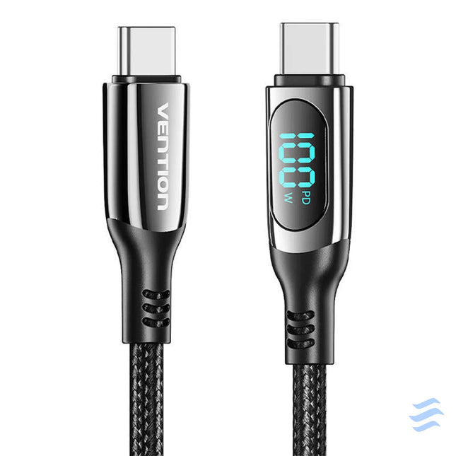 Vention TAYBAV USB 2.0 C C 100 W 5A 1.2M USB cable (black) USB C to USB C