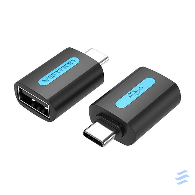 Vention USB Adapter CDTB0 USB C male to USB 2.0 female (black) Adapters connectors and converters