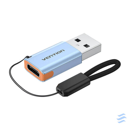 Vention USB adapter CUAH0 USB A 3.1 male to USB C female (gray) Adapters connectors and converters