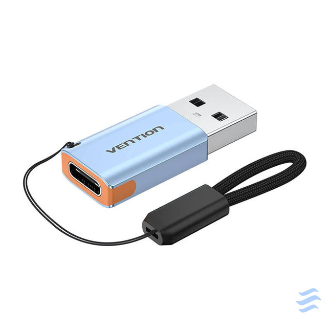 Vention USB adapter CUAH0 USB A 3.1 male to USB C female (gray) Adapters connectors and converters