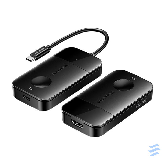 Vention USB C to HDMI wireless transmitter/receiver 0.15m (black) Adapters connectors and converters