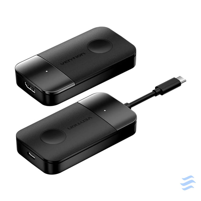 Vention USB C to HDMI wireless transmitter/receiver 0.15m (black) Adapters connectors and converters