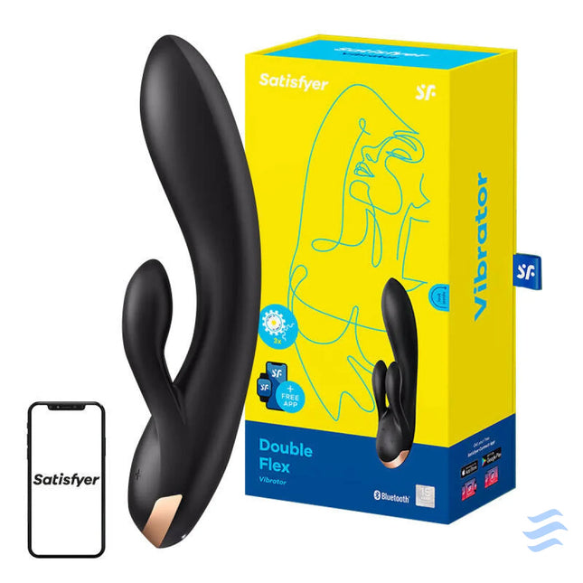 Vibrator Satisfyer Double Flex with App (Black) Vibrators