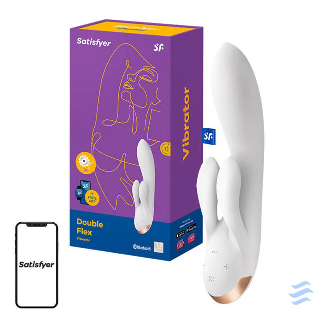 Vibrator Satisfyer Double Flex with App (White) Vibrators