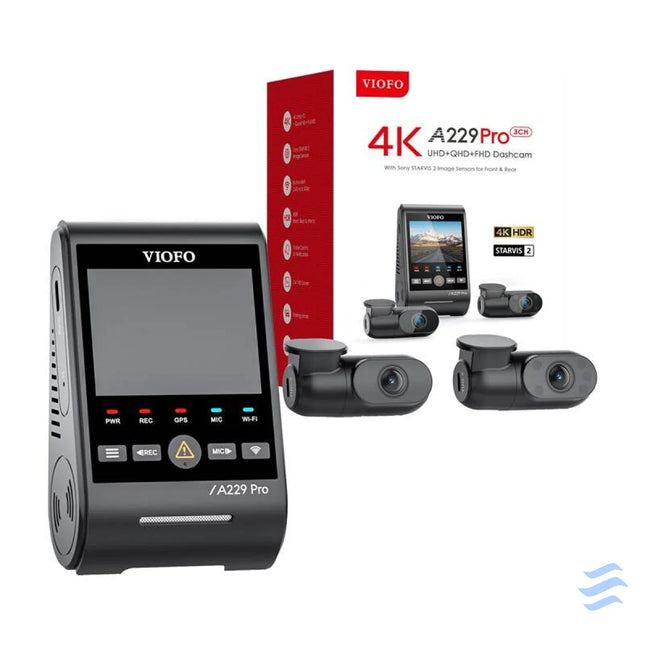 VIOFO A229 PRO 3CH 4K + 2K + 1080P WiFi GPS Video recorders