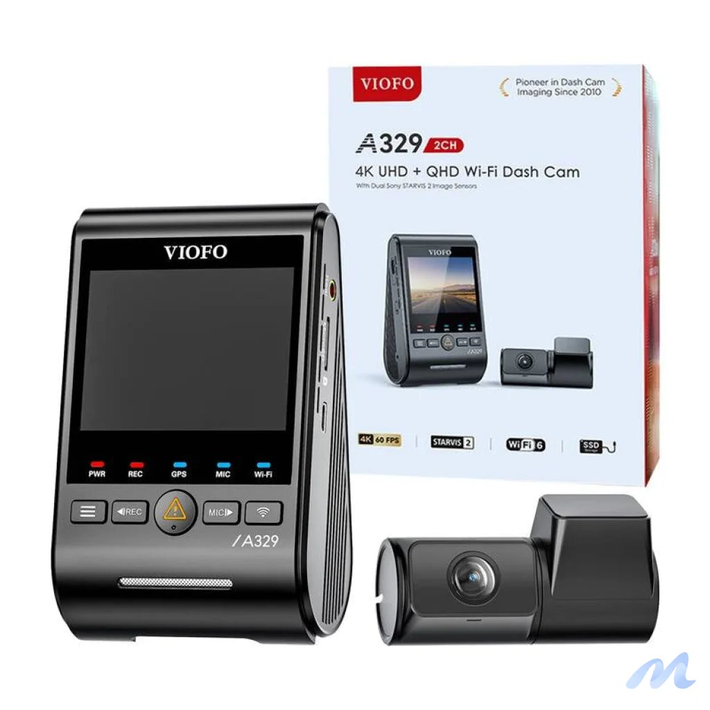 VIOFO A329 2CH 4K 60FPS + 2K WiFi, GPS