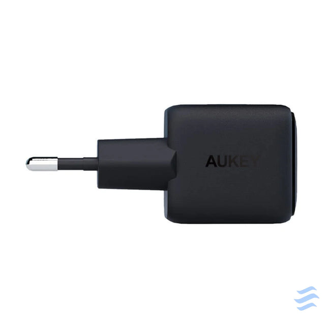 Wall Charger Aukey PA B1L,USB C 30W (black) mains chargers