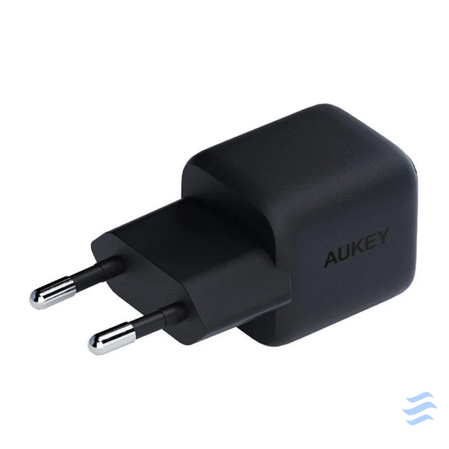 Wall Charger Aukey PA B1L,USB C 30W (black) mains chargers