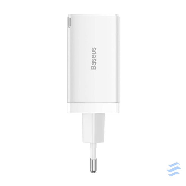 Wall charger Baseus GaN5 Pro 2xUSB C + USB 65W (white) mains chargers