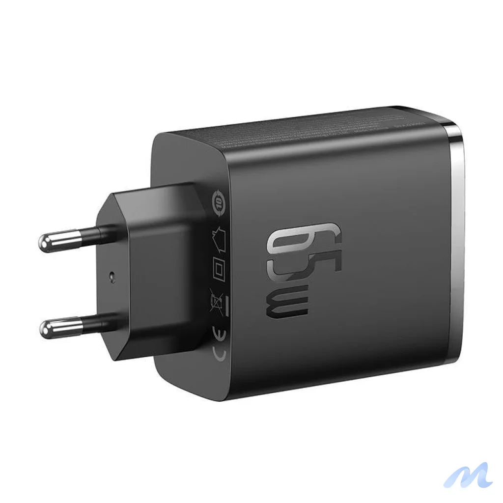 Wall charger Baseus OS-Cube Pro 2xUSB-C + USB, 65W (black)