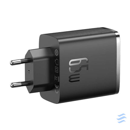 Wall charger Baseus OS Cube Pro 2xUSB C + USB 65W (black) mains chargers