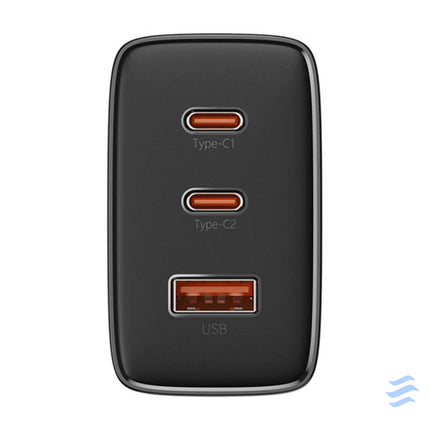 Wall charger Baseus OS Cube Pro 2xUSB C + USB 65W (black) mains chargers