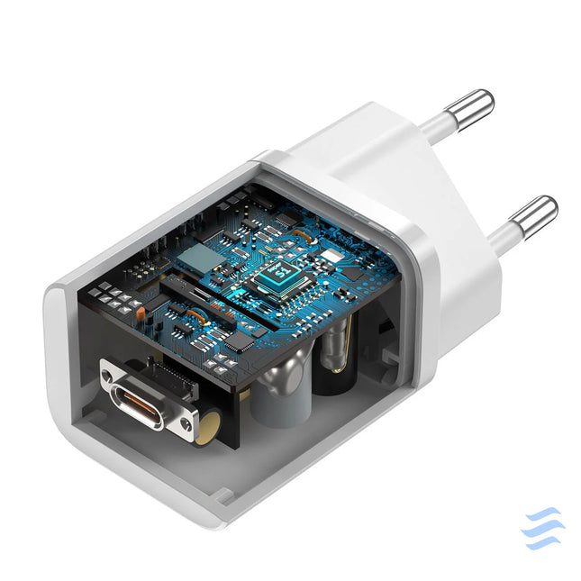 Wall charger Baseus Super Si Quick Charger 1C 25W (white) mains chargers